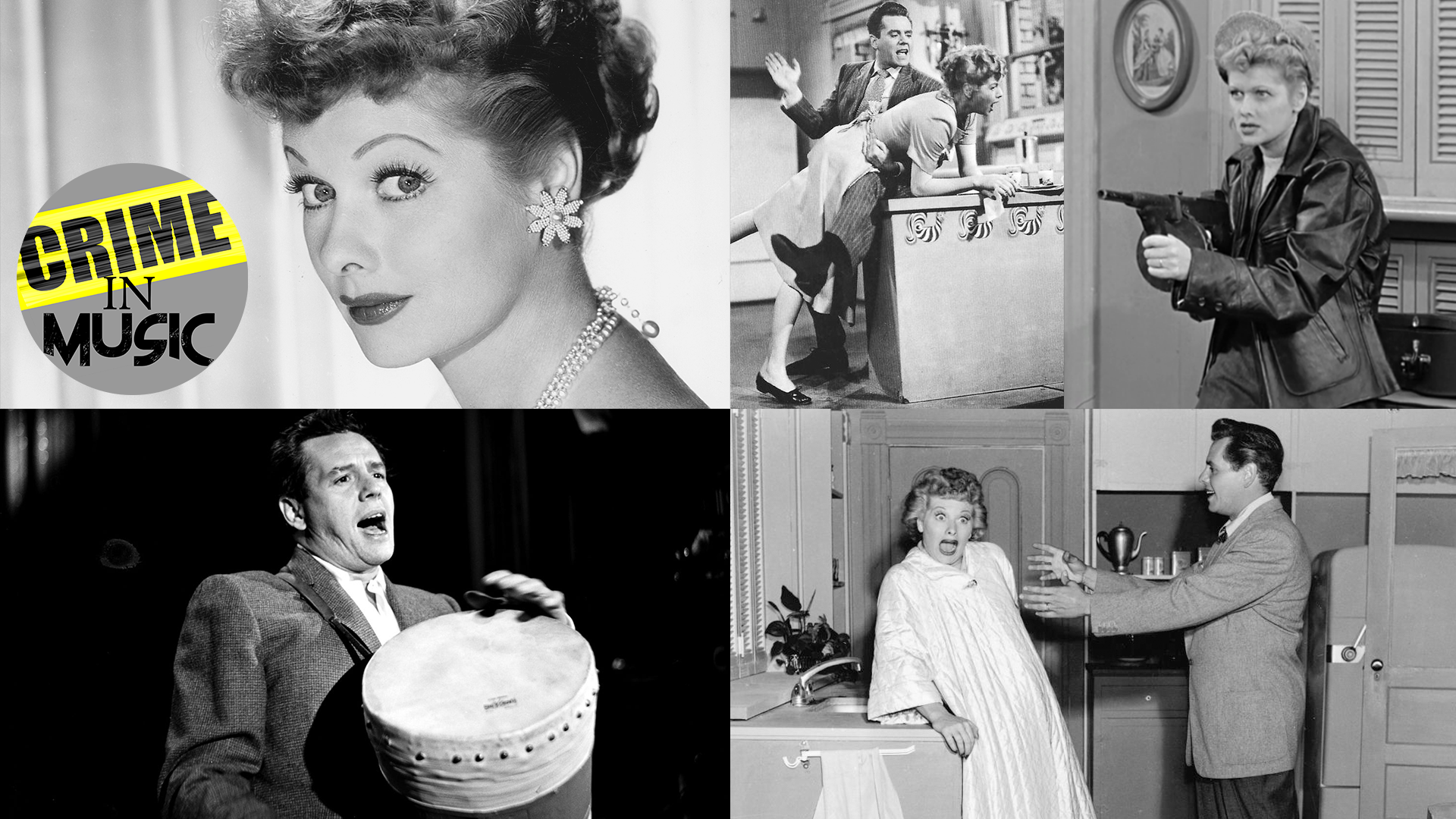 photo collage of Lucille Ball and Desi Arnaz, comedian, Musician, tv sitcom royality